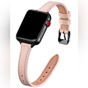 Slim Leather Bands Compatible w/ Apple Watch Band 38mm 40mm 41mm 42mm